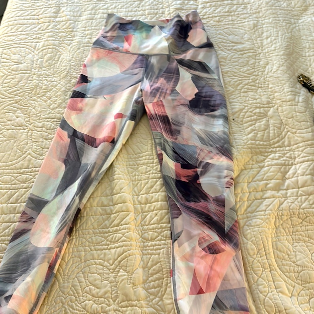 Purple and pink Fabletics Leggings - small